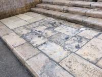 WE HAVE GREAT AMOUNTS IN WAREHOUSE OF THESE FLOORING OF RECOVERY STONE OF BOURGOGNE AGE OF 1500 AT 1800,TO THIKNESS IT ORIGINATES THEM OR IT CUTS TO YOU FROM 3 CM.FOR INNER AND 5 CM. FOR EXTERIORS.(STOCK OF 1000 M2,MATERIAUX ANCIENS.RECLAIMED ANTIQUE LIMESTONE.